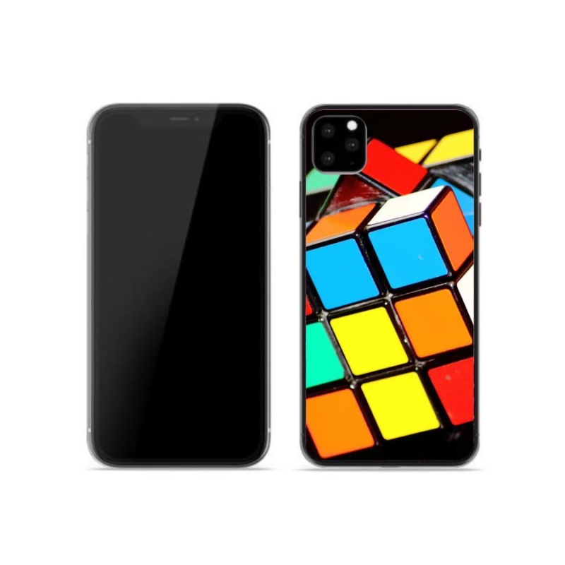Gelový obal mmCase na mobil iPhone 11 Pro - rubikova kostka