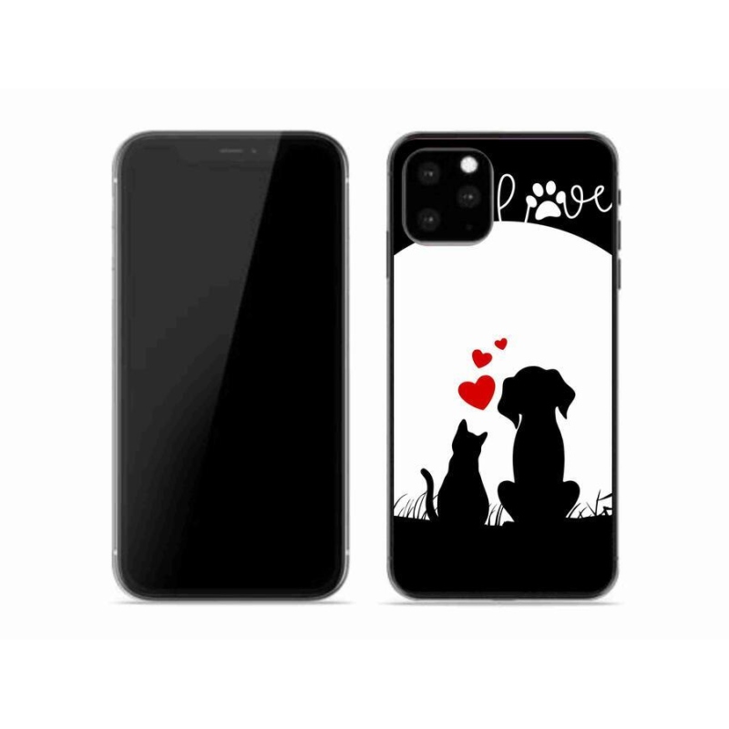 Gelový obal mmCase na mobil iPhone 11 Pro - zvířecí láska