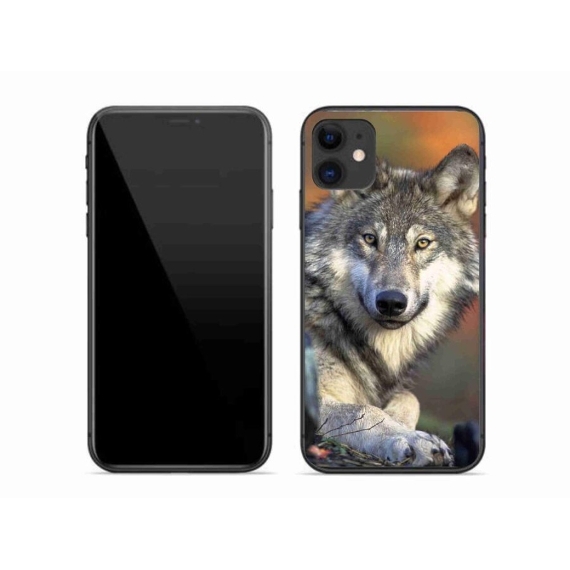 Gelový obal mmCase na mobil iPhone 11 - vlk