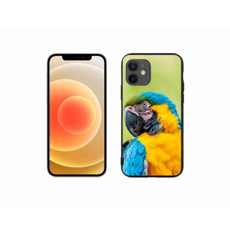 Gelový obal mmCase na mobil iPhone 12 mini - papoušek ara 2