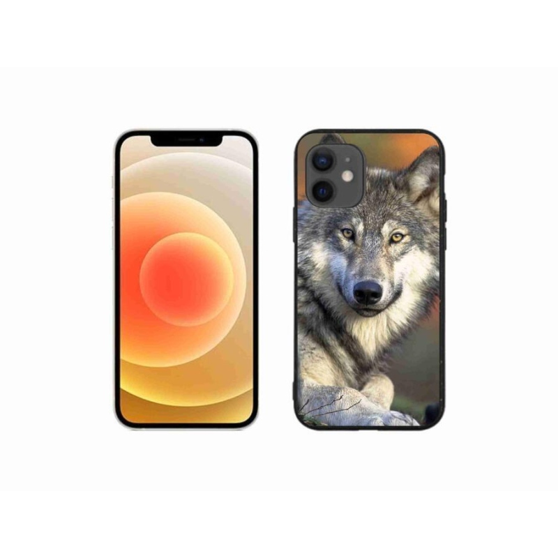 Gelový obal mmCase na mobil iPhone 12 mini - vlk