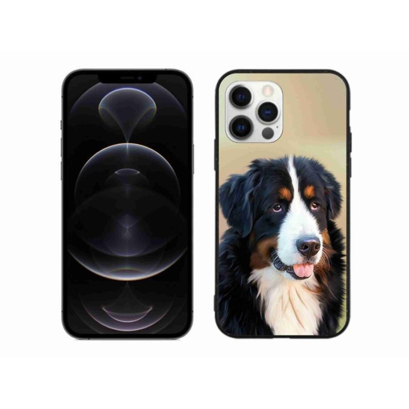 Gelový obal mmCase na mobil iPhone 12 Pro Max - bernský salašnický pes