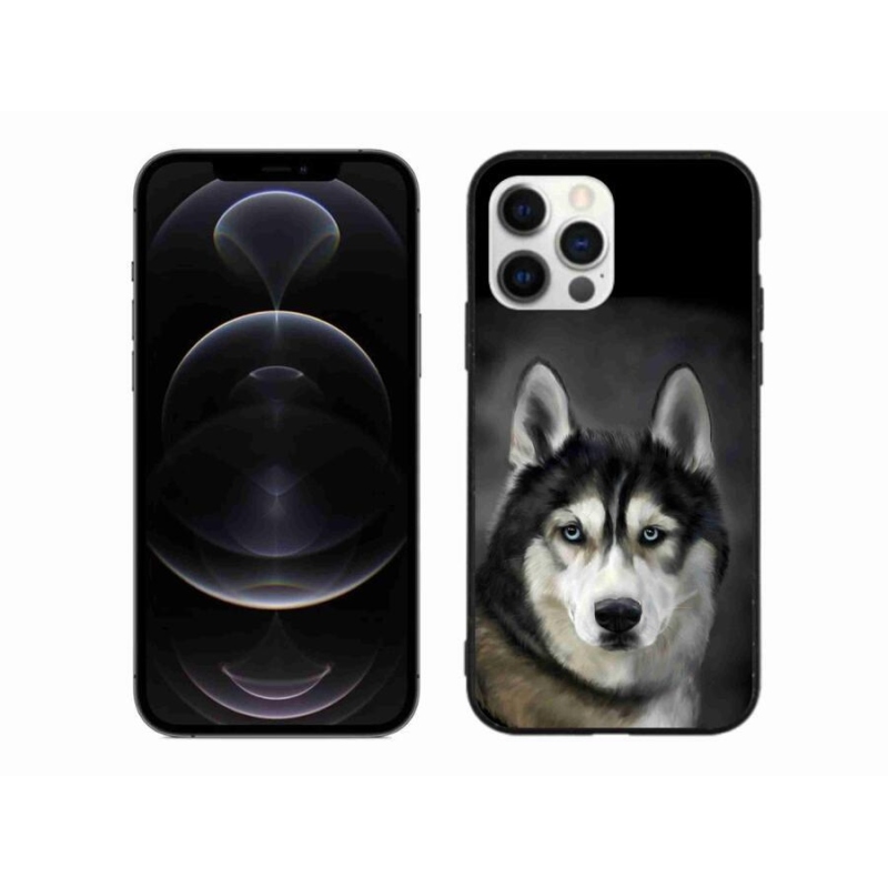 Gelový obal mmCase na mobil iPhone 12 Pro Max - husky