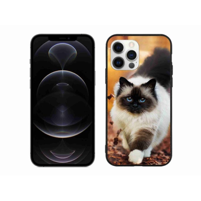 Gelový obal mmCase na mobil iPhone 12 Pro Max - kočka 1