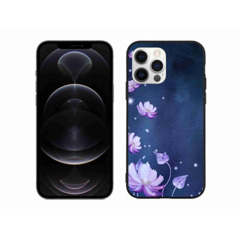 Gelový obal mmCase na mobil iPhone 12 Pro Max - padající květy