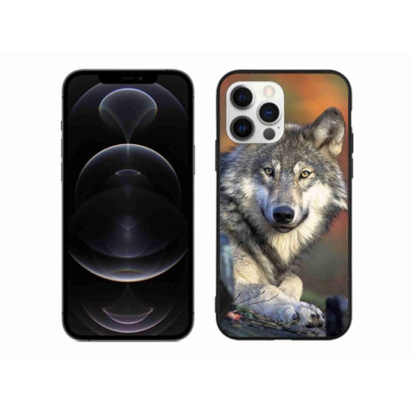 Gelový obal mmCase na mobil iPhone 12 Pro Max - vlk