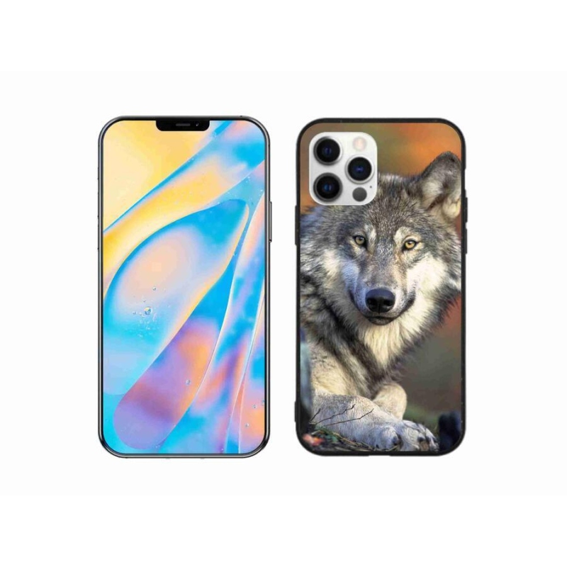 Gelový obal mmCase na mobil iPhone 12 - vlk