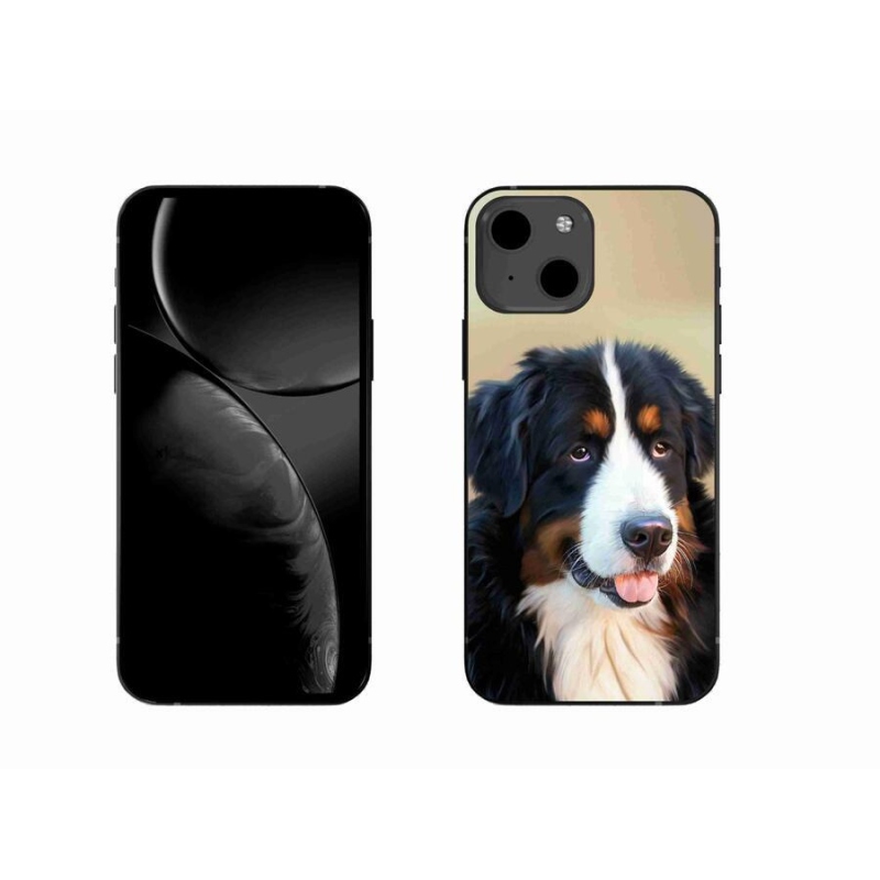 Gelový obal mmCase na mobil iPhone 13 6.1 - bernský salašnický pes