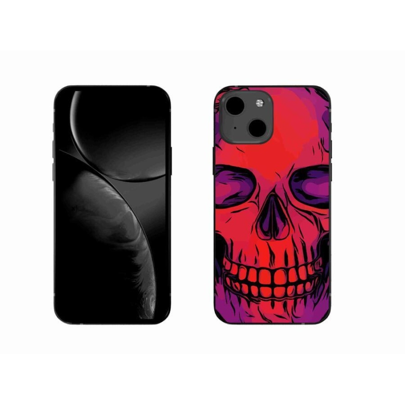 Gelový obal mmCase na mobil iPhone 13 6.1 - lebka