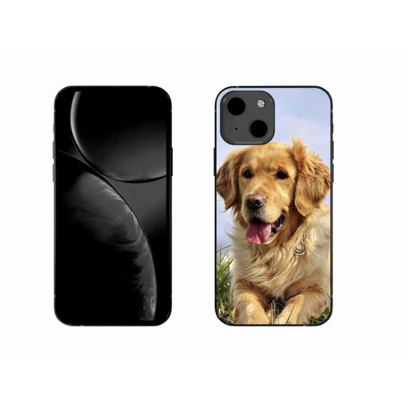 Gelový obal mmCase na mobil iPhone 13 6.1 - zlatý retrívr