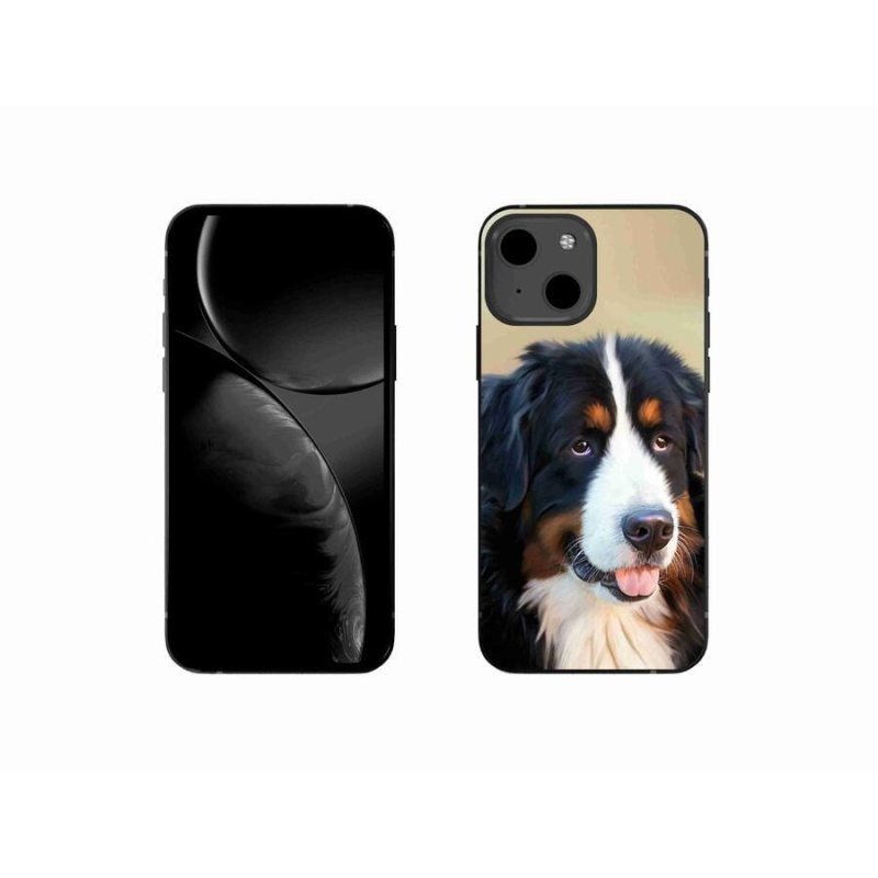 Gelový obal mmCase na mobil iPhone 13 mini 5.4 - bernský salašnický pes