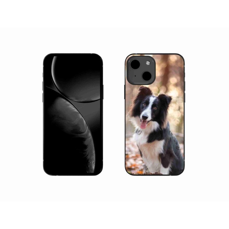 Gelový obal mmCase na mobil iPhone 13 mini 5.4 - border kolie 1