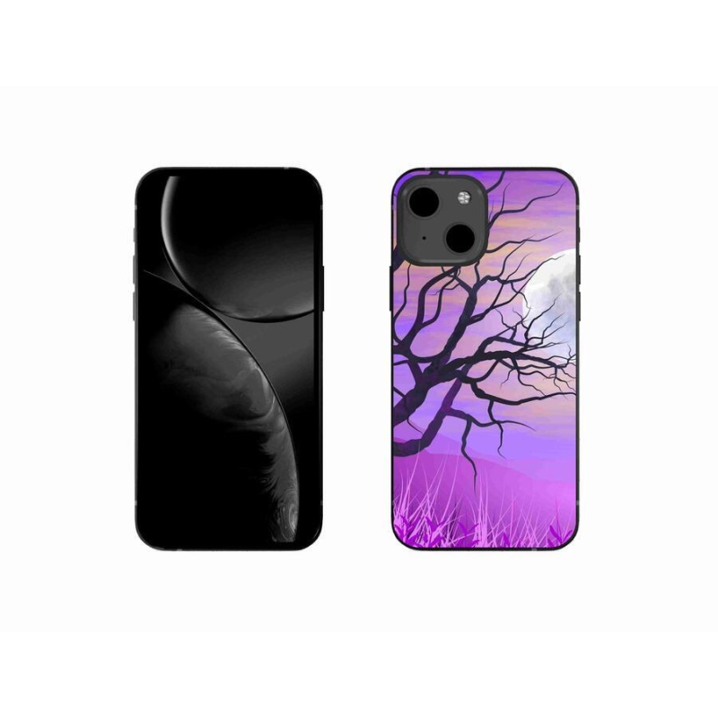 Gelový obal mmCase na mobil iPhone 13 mini 5.4 - kreslený opadaný strom