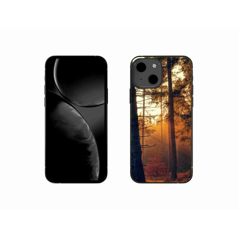 Gelový obal mmCase na mobil iPhone 13 mini 5.4 - les