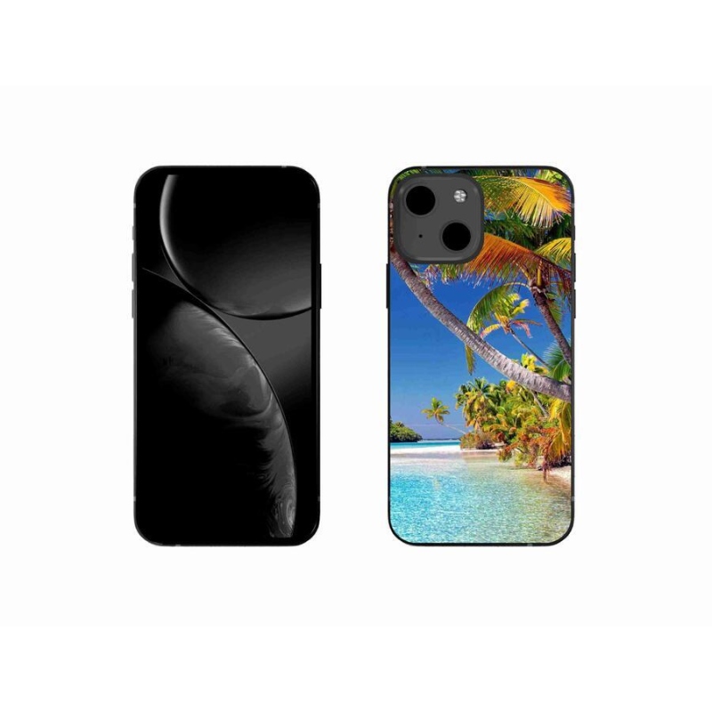 Gelový obal mmCase na mobil iPhone 13 mini 5.4 - mořská pláž