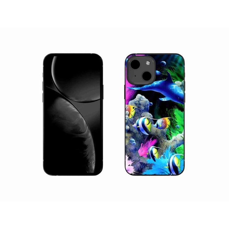 Gelový obal mmCase na mobil iPhone 13 mini 5.4 - mořský svět