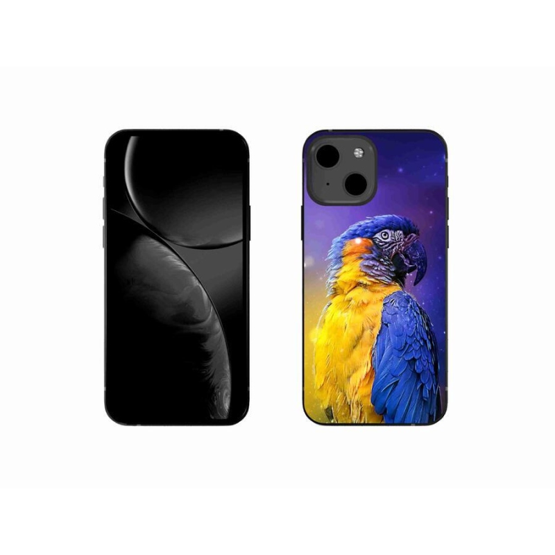 Gelový obal mmCase na mobil iPhone 13 mini 5.4 - papoušek ara 1