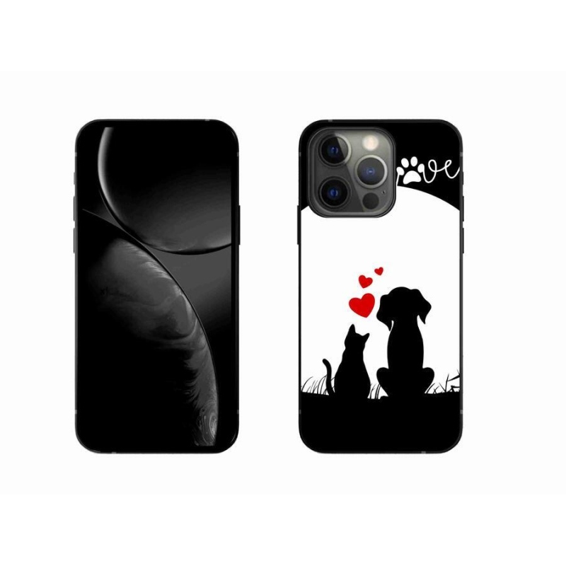 Gelový obal mmCase na mobil iPhone 13 Pro 6.1 - zvířecí láska