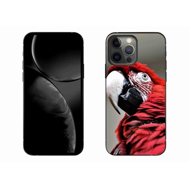Gelový obal mmCase na mobil iPhone 13 Pro Max 6.7 - papoušek ara červený