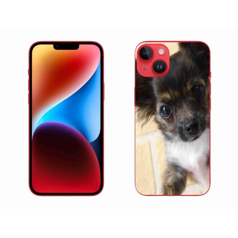 Gelový obal mmCase na mobil iPhone 14 Plus - čivava 2
