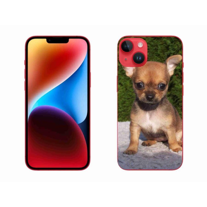 Gelový obal mmCase na mobil iPhone 14 Plus - čivava 3