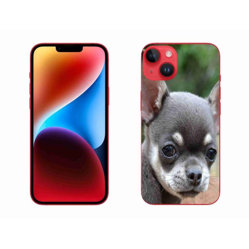 Gelový obal mmCase na mobil iPhone 14 Plus - čivava