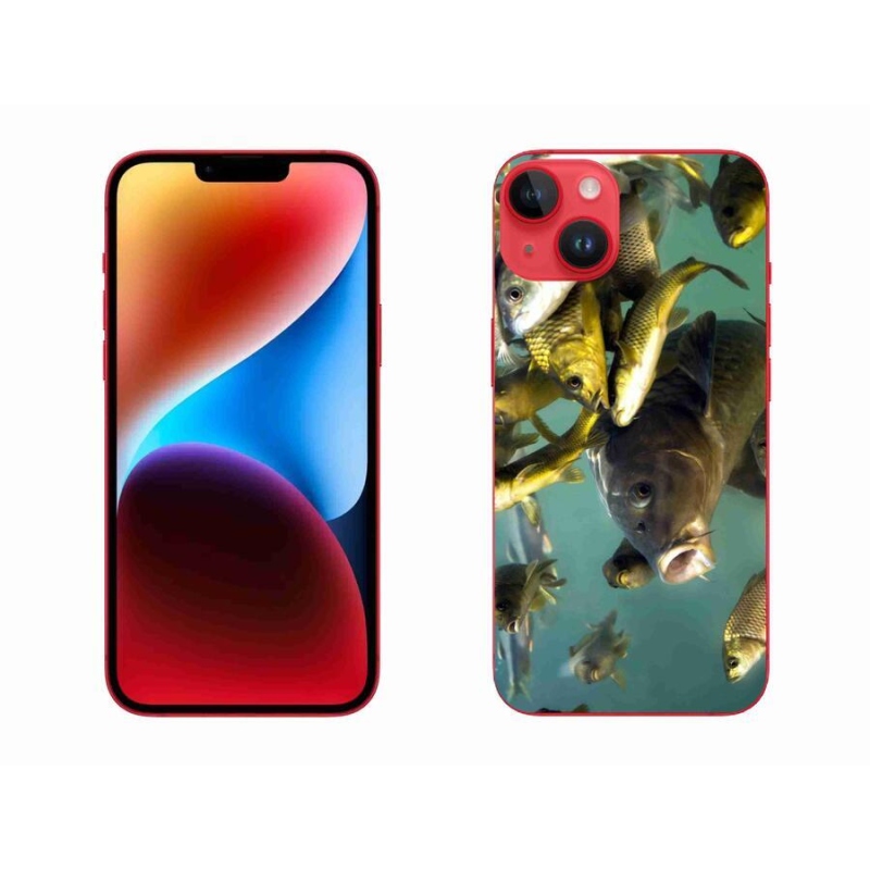 Gelový obal mmCase na mobil iPhone 14 Plus - hejno ryb