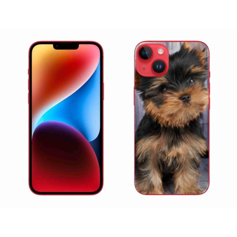 Gelový obal mmCase na mobil iPhone 14 Plus - jorkšír 9