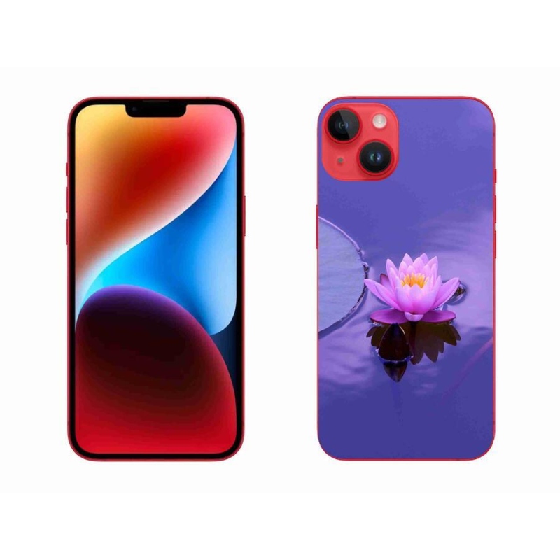 Gelový obal mmCase na mobil iPhone 14 Plus - květ na hladině