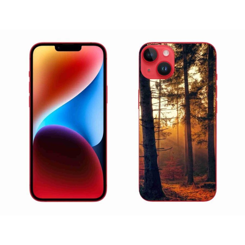 Gelový obal mmCase na mobil iPhone 14 Plus - les