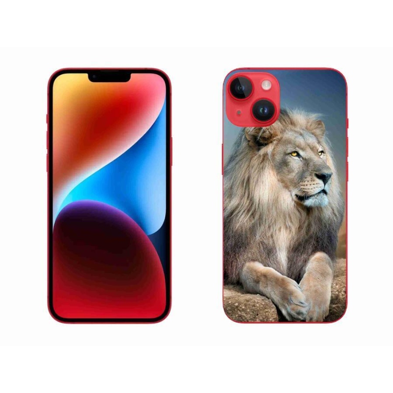 Gelový obal mmCase na mobil iPhone 14 Plus - lev 1