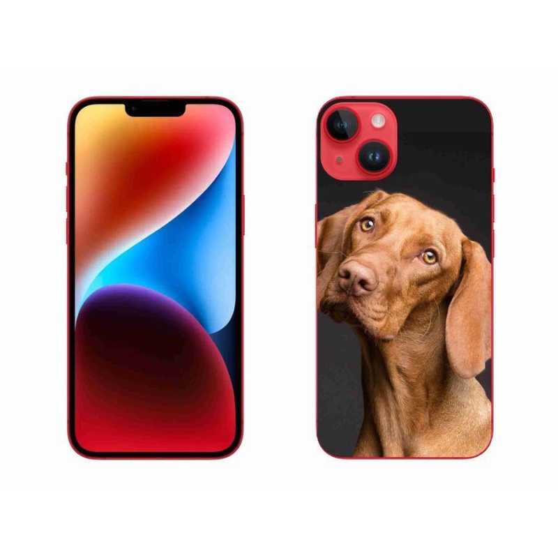 Gelový obal mmCase na mobil iPhone 14 Plus - maďarský ohař
