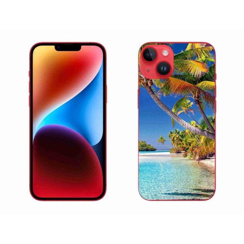 Gelový obal mmCase na mobil iPhone 14 Plus - mořská pláž