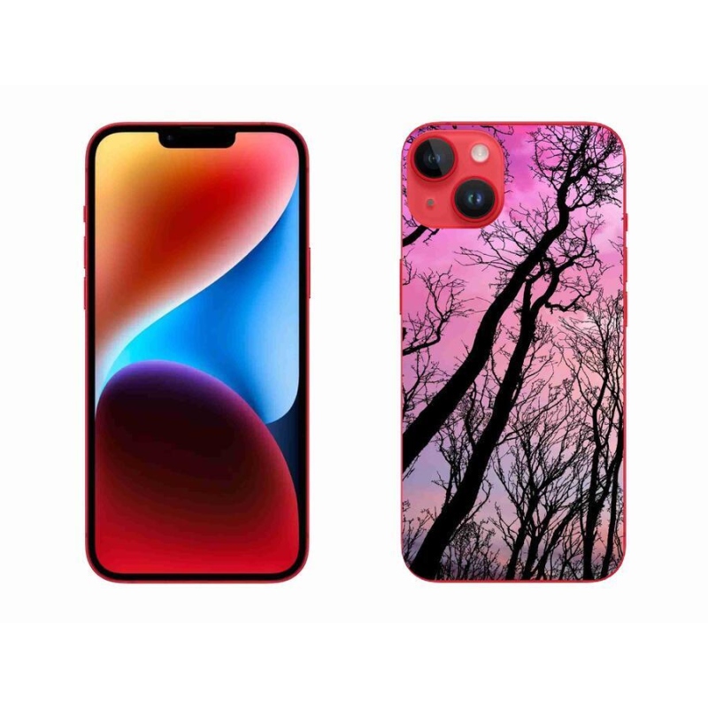 Gelový obal mmCase na mobil iPhone 14 Plus - opadané stromy