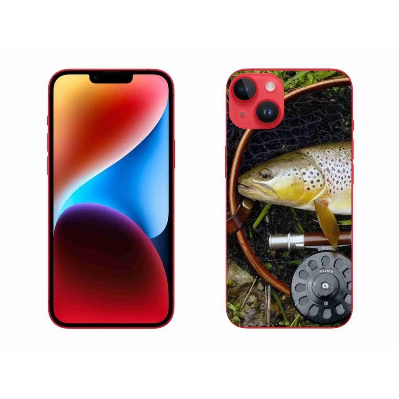 Gelový obal mmCase na mobil iPhone 14 Plus - pstruh 2