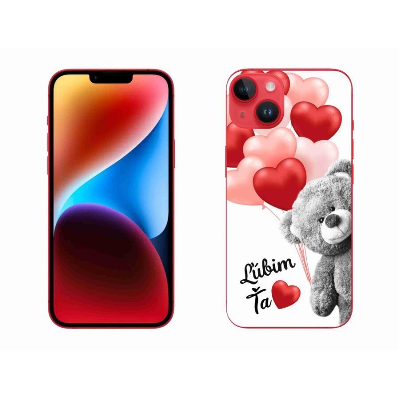 Gelový obal mmCase na mobil iPhone 14 Plus - ľúbim ťa sk