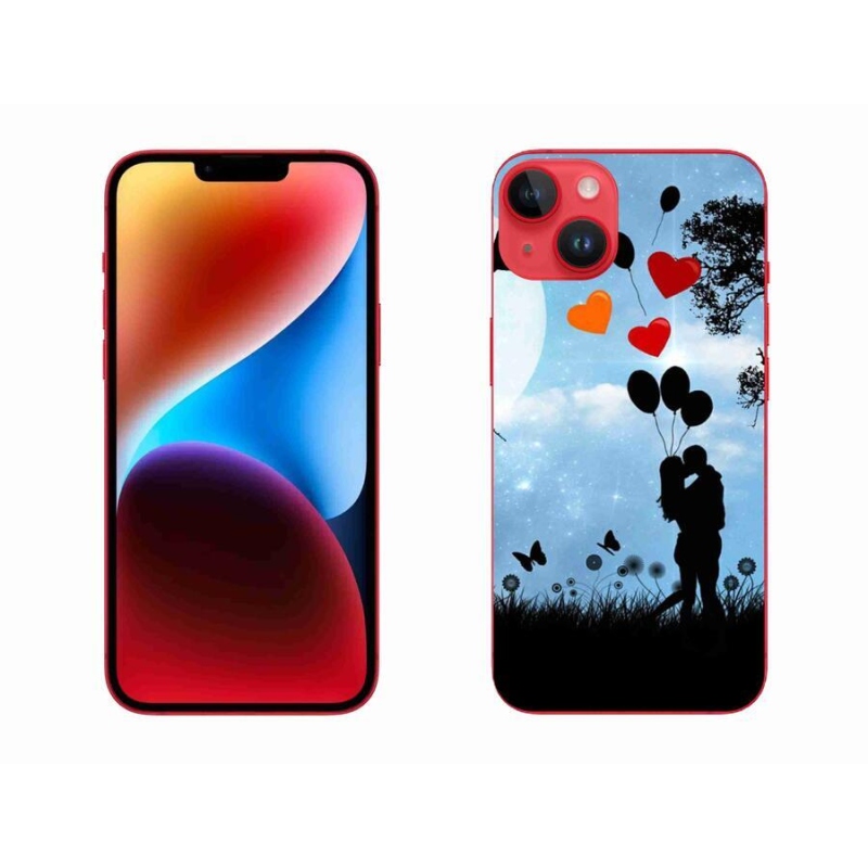 Gelový obal mmCase na mobil iPhone 14 Plus - zamilovaný pár