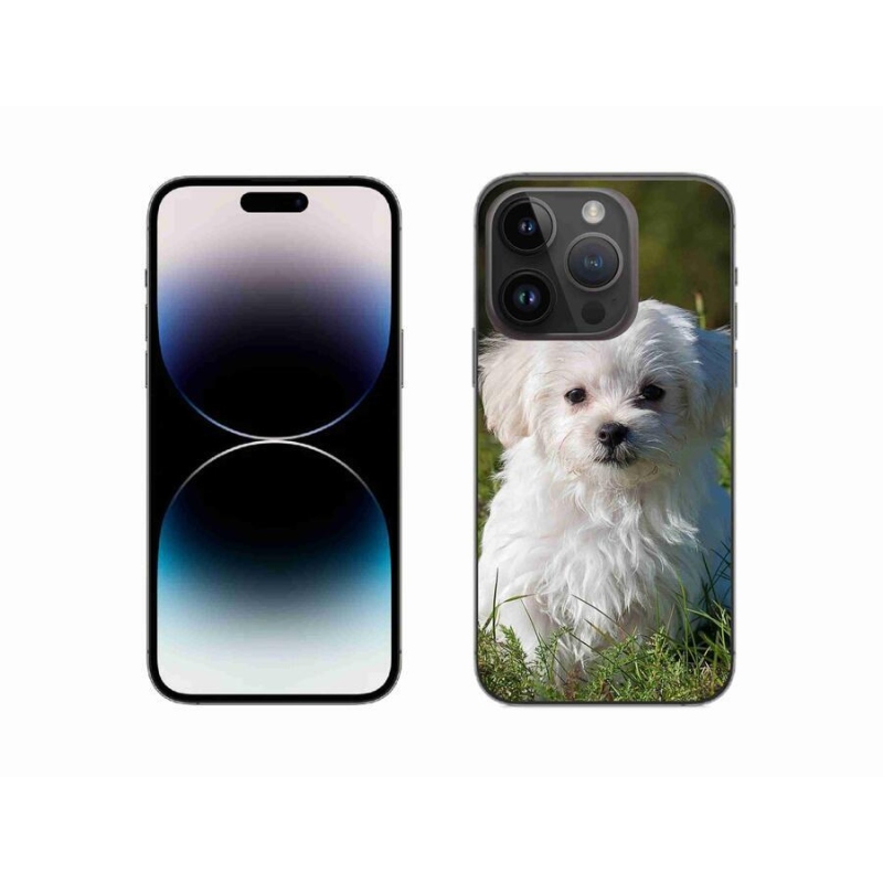 Gelový obal mmCase na mobil iPhone 14 Pro 6.1 - bišonek
