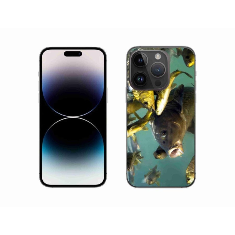 Gelový obal mmCase na mobil iPhone 14 Pro 6.1 - hejno ryb