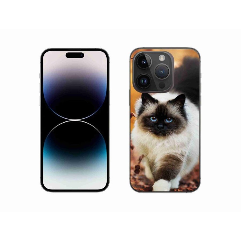 Gelový obal mmCase na mobil iPhone 14 Pro 6.1 - kočka