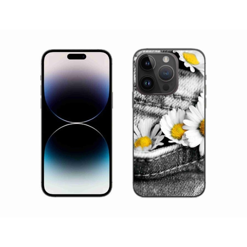 Gelový obal mmCase na mobil iPhone 14 Pro 6.1 - kopretiny
