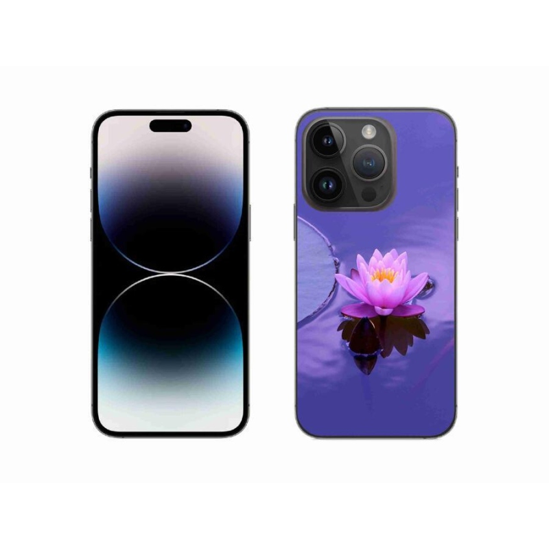 Gelový obal mmCase na mobil iPhone 14 Pro 6.1 - květ na hladině