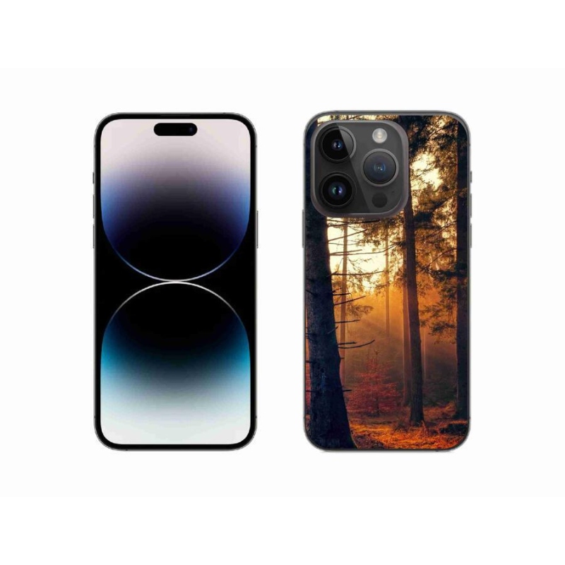 Gelový obal mmCase na mobil iPhone 14 Pro 6.1 - les