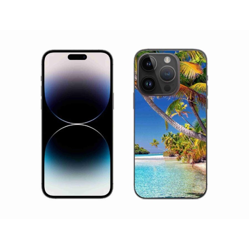 Gelový obal mmCase na mobil iPhone 14 Pro 6.1 - mořská pláž