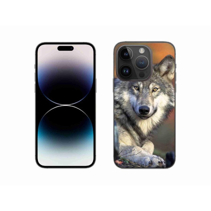 Gelový obal mmCase na mobil iPhone 14 Pro 6.1 - vlk