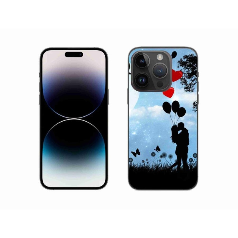 Gelový obal mmCase na mobil iPhone 14 Pro 6.1 - zamilovaný pár