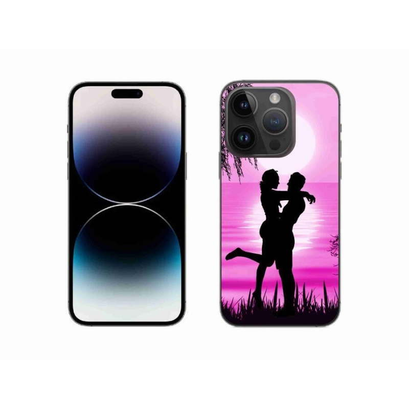 Gelový obal mmCase na mobil iPhone 14 Pro 6.1 - západ slunce
