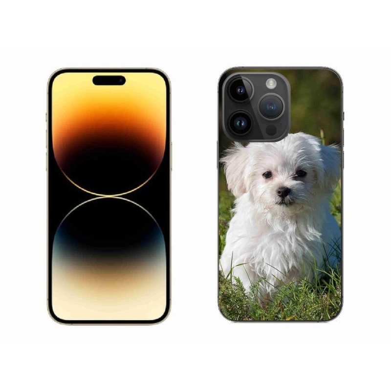 Gelový obal mmCase na mobil iPhone 14 Pro Max 6.7 - bišonek