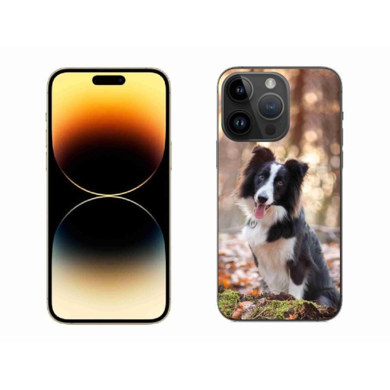 Gelový obal mmCase na mobil iPhone 14 Pro Max 6.7 - border kolie 1