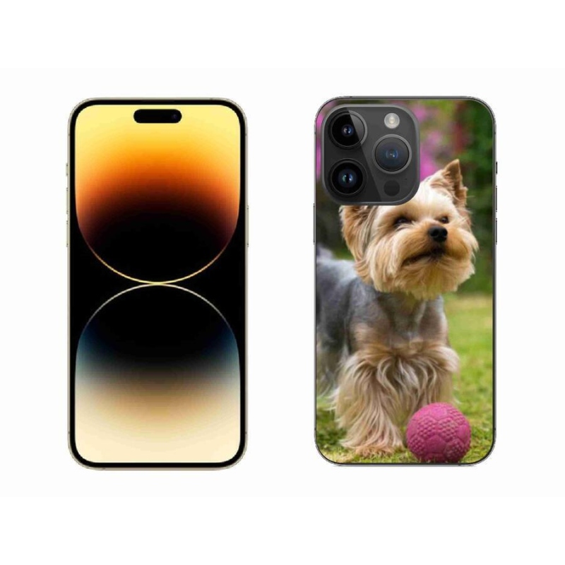 Gelový obal mmCase na mobil iPhone 14 Pro Max 6.7 - jorkšír 4
